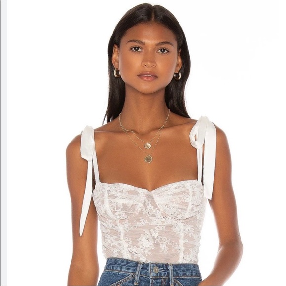 For Love And Lemons Tops - For Love and Lemons ‘ Dolly ‘ Lace Bustier Top